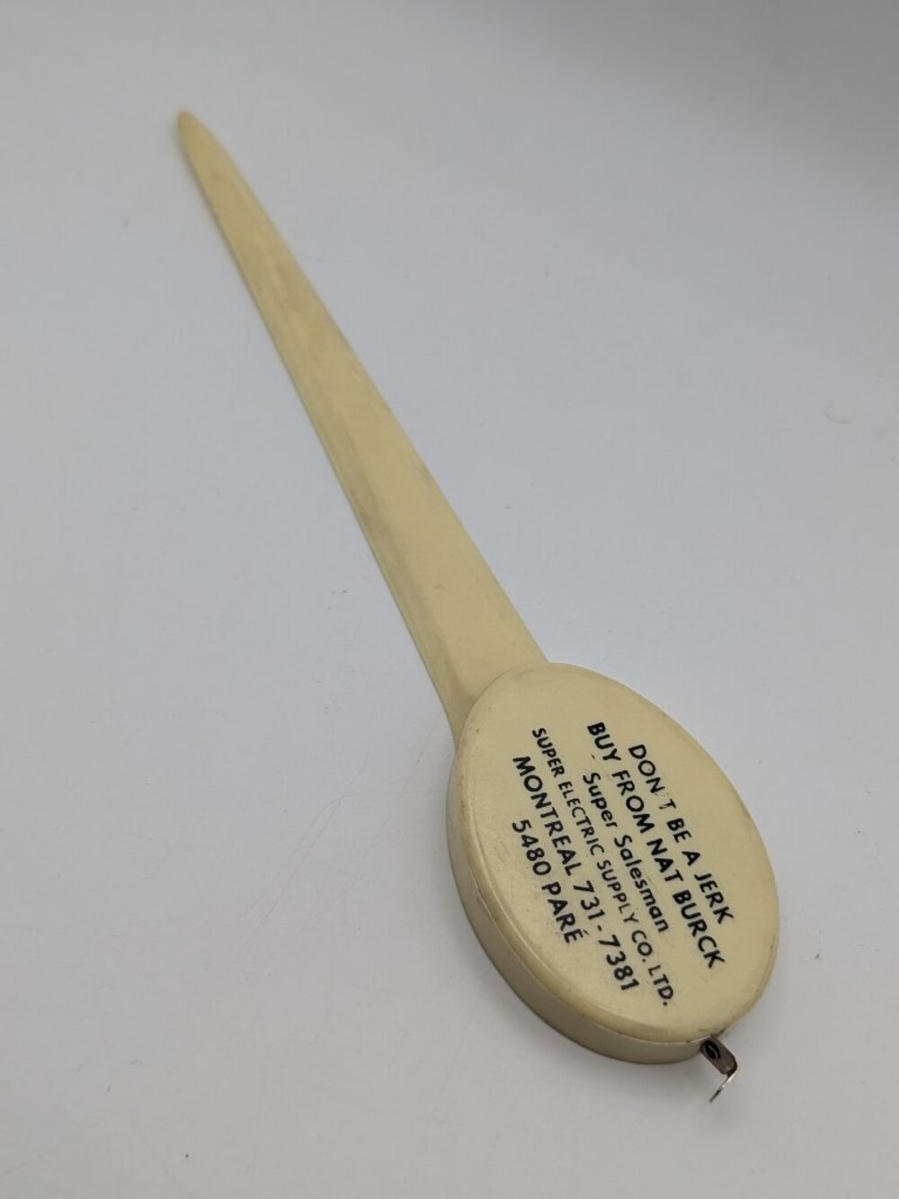 Super Electric Supply Cream Letter Opener Tape Size
